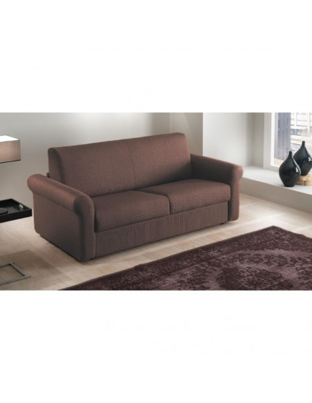 Divano letto Polo 140 extra Melva20 marrone - Kallea