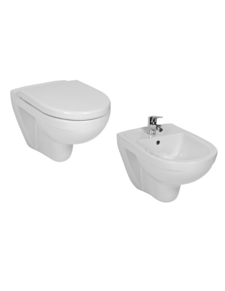 Sanitari sospesi jika serie Lyra Plus in ceramica 53 x 36 sedile non incluso - Kallea