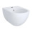 Bidet sospeso Geberit serie Acanto Cod.500.601.01.2 monoforo con fissaggi nascosti in ceramica bianca rubinetteria non inclus...