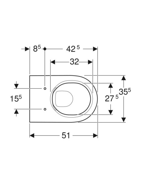 Sanitari sospesi Geberit serie Acanto vaso 500.600.01.8 Rimfree bidet cod.500.601.01.2 monoforo in ceramica bianca sedile non...