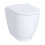 Vaso filo muro Geberit serie Acanto cod.500.824.00.1 scarico Rimfree sedile non rallentato incluso in ceramica bianca - Kallea