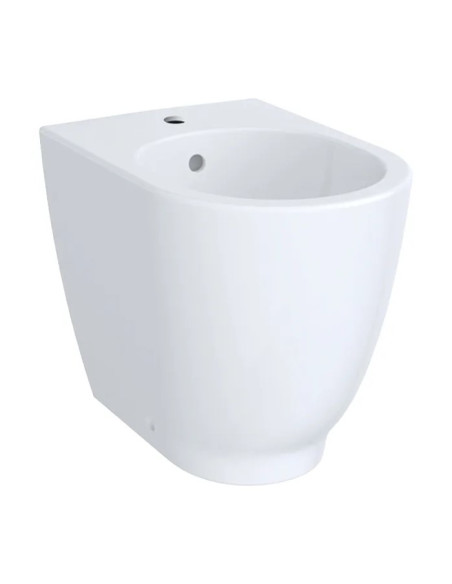 Sanitari Filo muro Geberit serie Acanto vaso 500.824.00.1 scarico Rimfree sedile incluso bidet 500.603.01.2 monoforo in ceram...