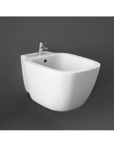 Copriwater Ceramica Rak Serie Metropolitan colore Bianco