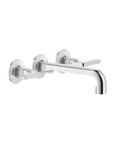 Miscelatore Gessi a incasso canna media per lavabo serie Inciso cod.58090 + 45089 con parte incasso senza scarico - Kallea