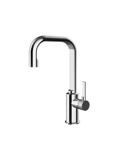 Miscelatore Lavabo alto Gessi serie Inciso cod.58006 senza scarico con flessibili di collegamento - Kallea