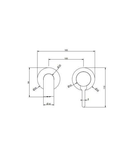 Miscelatore Gessi a incasso per lavabo canna lunga serie Inciso cod.58089 + 54198 con parte incasso senza scarico - Kallea