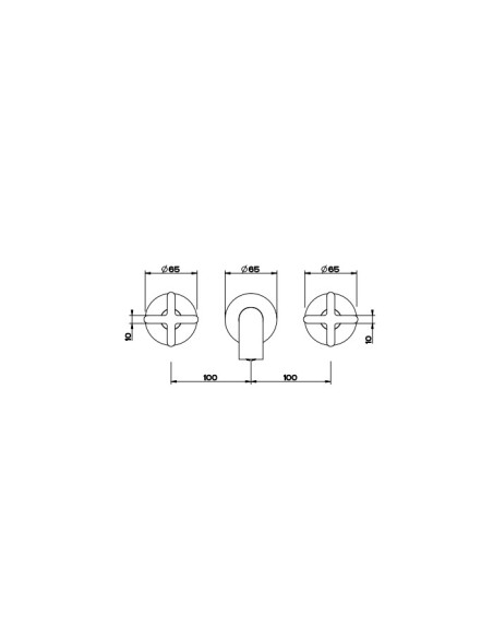 Miscelatore Gessi a incasso per lavabo canna lunga serie Inciso cod.58192 + 45089 con parte incasso senza scarico - Kallea