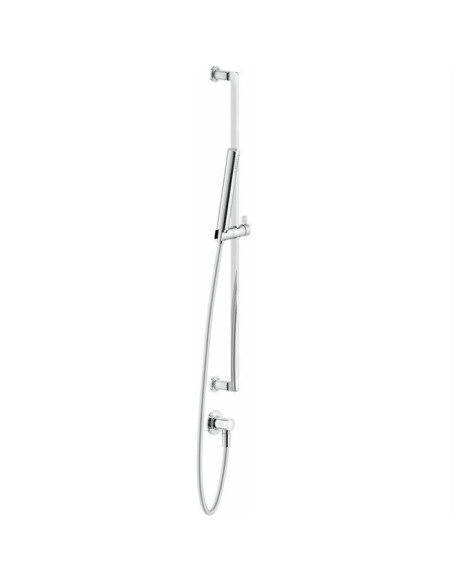 Asta saliscendi Gessi serie Inciso cod.58142 con presa acqua doccetta anticalcare e flessibile 150cm - Kallea