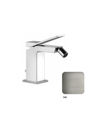 Rubinetto bidet Gessi serie Rettangolo K cod.53007 con scarico e flessibili di collegamento - Kallea