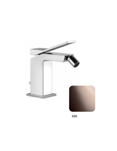 Rubinetto bidet Gessi serie Rettangolo K cod.53007 con scarico e flessibili di collegamento - Kallea