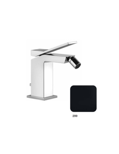 Rubinetto bidet Gessi serie Rettangolo K cod.53007 con scarico e flessibili di collegamento - Kallea