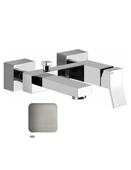 Miscelatore esterno vasca Gessi serie Rettangolo K cod.53013 con deviatore automatico bagno/doccia - Kallea