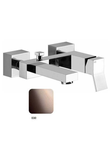 Miscelatore esterno vasca Gessi serie Rettangolo K cod.53013 con deviatore automatico bagno/doccia - Kallea