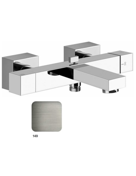 Miscelatore Termostatico Gessi esterno vasca serie Rettangolo K cod.20111 con deviatore automatico bagno/doccia - Kallea