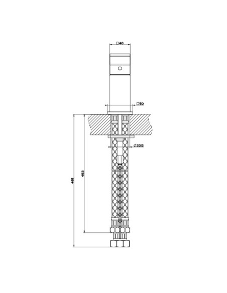 Comando Remoto Gessi serie Rettangolo K cod.53047 - Kallea