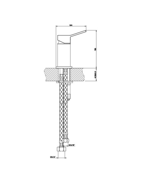 Comando Remoto Gessi serie Rettangolo K cod.53047 - Kallea