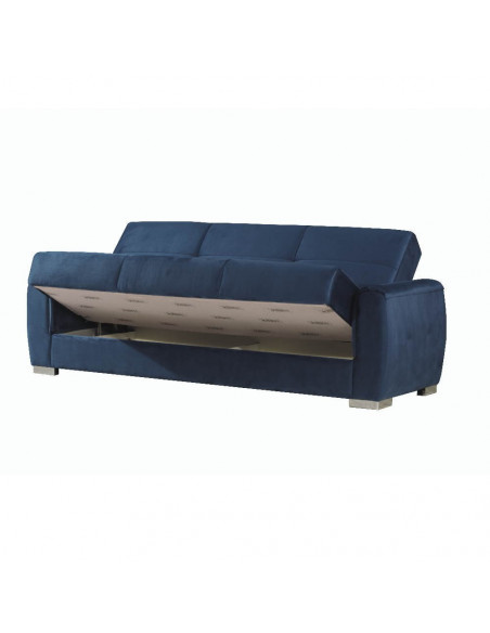 Divano letto con contenitore 2 posti Florance blu - Kallea