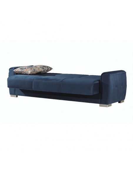 Divano letto con contenitore 2 posti Florance blu - Kallea