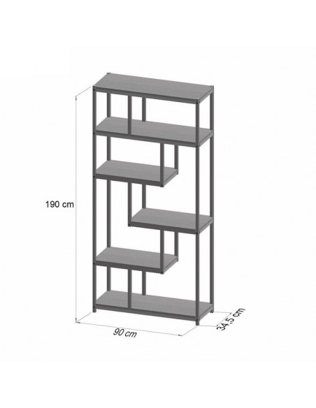 Libreria bifacciale in metallo Bookcase01 - Kallea