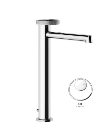 Miscelatore Lavabo alto Gessi serie Anello bocca lunga cod.63305 con scarico e flessibili di collegamento - Kallea