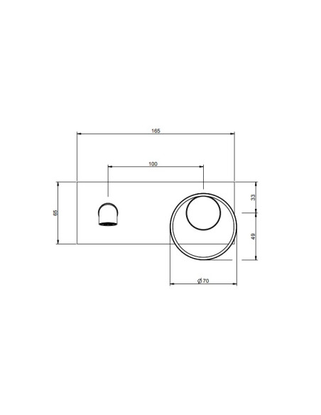 Miscelatore a parete gessi serie Anello bocca corta cod.63388 esterna cod.63397 incasso - Kallea