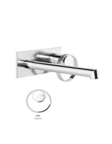 Miscelatore a parete gessi serie Anello bocca lunga cod.63389 esterna cod.63397 incasso - Kallea