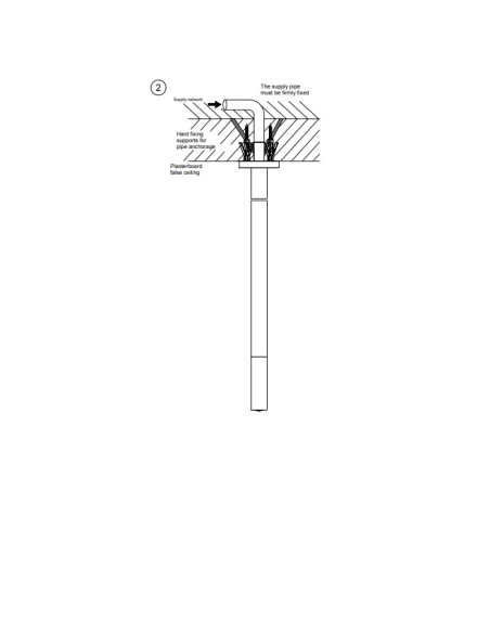 Bocca Lavabo soffitto Gessi a parete cod.63399 - Kallea