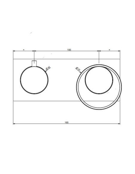 Miscelatore a parete Gessi serie Anello doccia cod.63379 esterna cod.54073 incasso 2 vie - Kallea