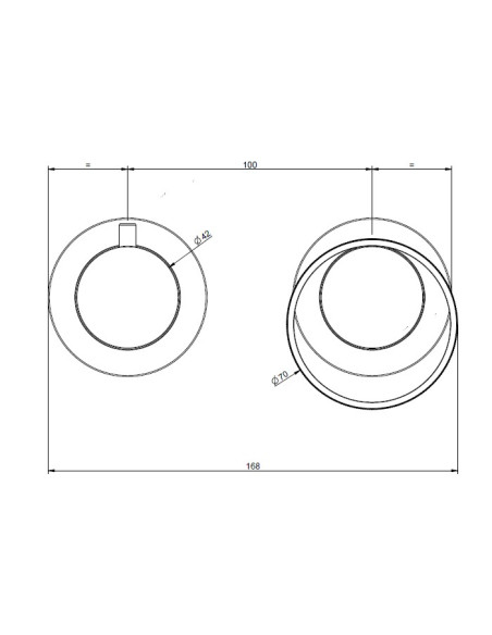 Miscelatore a parete Gessi serie Anello doccia cod.63380 esterna cod.54073 incasso 2 vie - Kallea