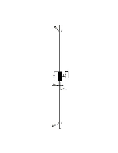 Asta Saliscendi Gessi serie Anello cod.63485 - Kallea