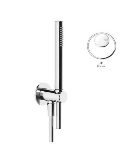 Set Doccia Gessi serie Anello cod.63329 presa acqua doccetta anticalcare e flessibile 1,5 m - Kallea