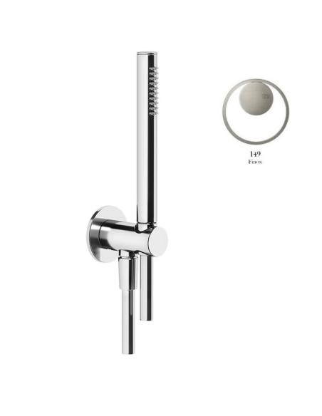 Set Doccia Gessi serie Anello cod.63329 presa acqua doccetta anticalcare e flessibile 1,5 m - Kallea