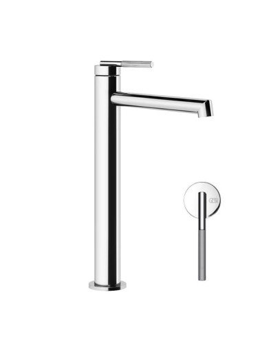 Miscelatore lavabo alto Gessi serie ingranaggio bocca lunga cod.63506 con flessibile di collegamento - Kallea