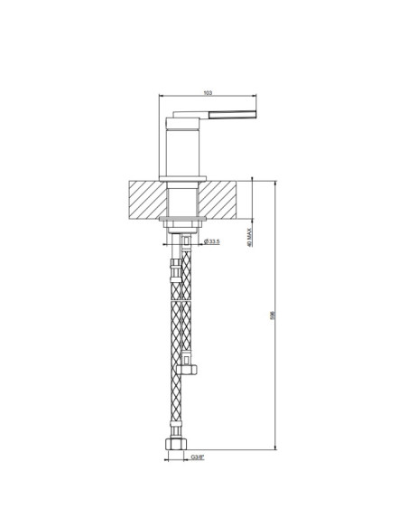 Comando Remoto gessi serie Ingranaggio cod.63600 - Kallea