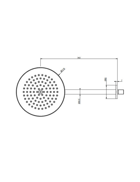 Soffione a parete Gessi Orientabile Serie Ingranaggio cod.63548 - Kallea