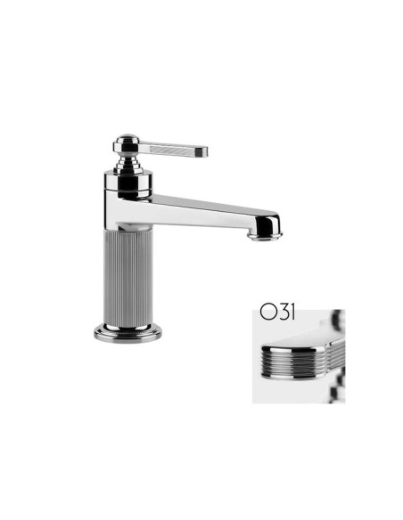 Miscelatore lavabo Gessi serie Venti20 cod.65001 con scarico e flessibili di collegamento - Kallea