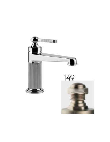 Miscelatore lavabo Gessi serie Venti20 cod.65002 senza scarico con flessibile di collegamento - Kallea