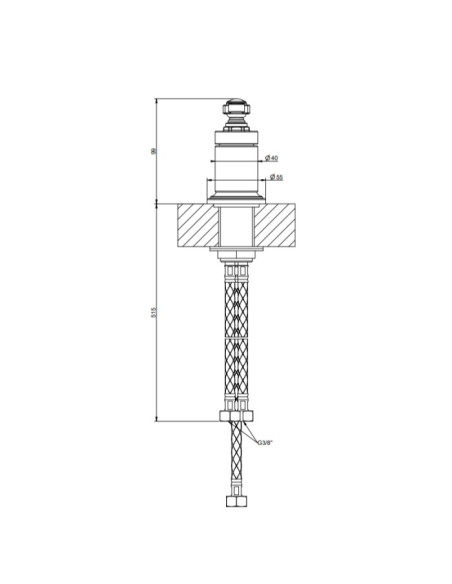 Comando Remoto gessi serie Venti20 cod.65100 - Kallea