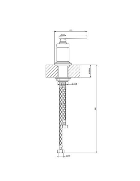 Comando Remoto gessi serie Venti20 cod.65100 - Kallea