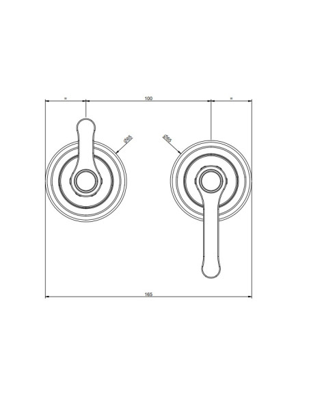 Miscelatore a parete Gessi serie Venti20 con deviatore lavabo/doccia cod.65038 esterna cod.54073 incasso 2 vie - Kallea