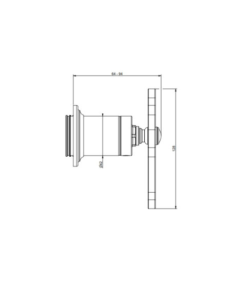 Miscelatore a parete Gessi serie Venti20 con deviatore lavabo/doccia cod.65038 esterna cod.54073 incasso 2 vie - Kallea