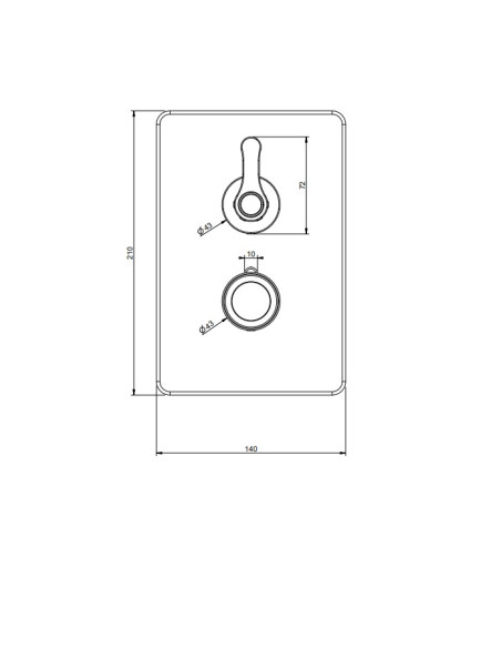 Miscelatore a parete Gessi serie Venti20 doccia termostatico cod.65133 esterna 1 via cod.09269 incasso termostatico - Kallea