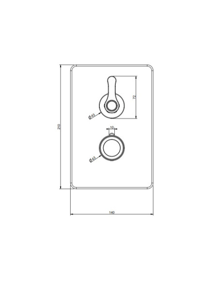 Miscelatore a parete Gessi serie Venti20 doccia termostatico 2 vie cod.65135 esterna cod.09269 incasso termostatico - Kallea