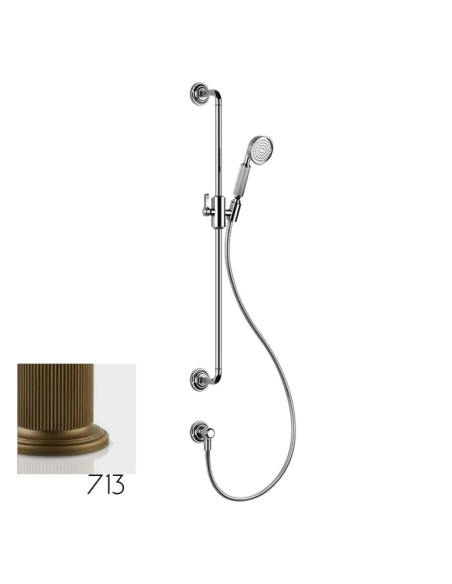 Asta Saliscendi Gessi serie venti20 cod.65142 con presa acqua doccetta anticalcare flessibile 1,50 m - Kallea