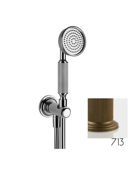 Set Doccia Gessi serie Venti20 cod.65123 presa acqua doccetta anticalcare e flessibile 1,5 m - Kallea