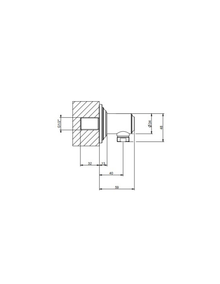 Presa acqua Gessi serie Venti20 cod.65169 - Kallea