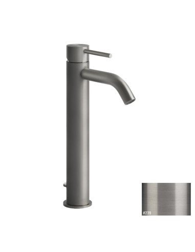 Miscelatore Lavabo alto Gessi serie 316 Flessa bocca corta cod.54004 con scarico e flessibili di collegamento - Kallea