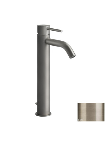 Miscelatore Lavabo alto Gessi serie 316 Flessa bocca corta cod.54004 con scarico e flessibili di collegamento - Kallea