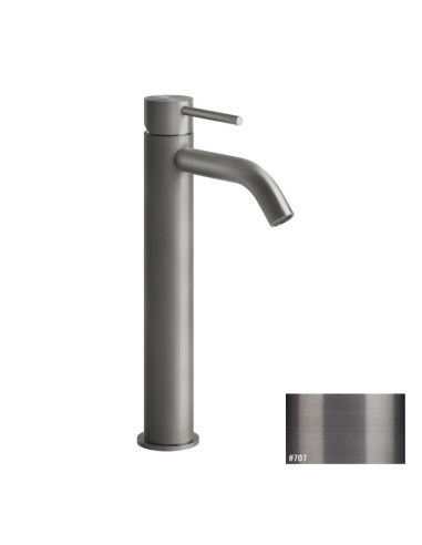 Miscelatore Lavabo alto Gessi serie 316 Flessa bocca corta cod.54009 senza scarico con flessibili di collegamento - Kallea