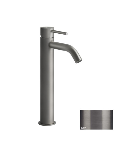 Miscelatore Lavabo alto Gessi serie 316 Flessa bocca corta cod.54009 senza scarico con flessibili di collegamento - Kallea